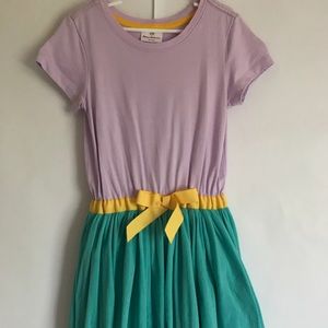 Hanna Andersson Purple and Green tulle dress